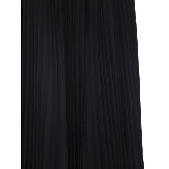 Fabiana Filippi Women Wide Pleated Tulle Skirt With Knitted Belt